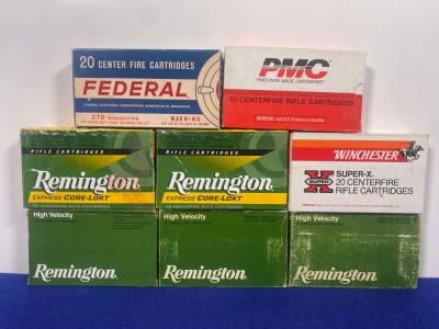 160Rds 270 Winchester Soft Point Mixed Ammunition *POWER-POINT & HI-SHOK*