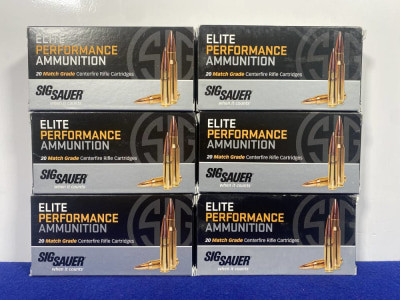120Rds SIG 308 Win Match Grade Rifle Ammunition *ELITE PERFORMANCE AMMO*