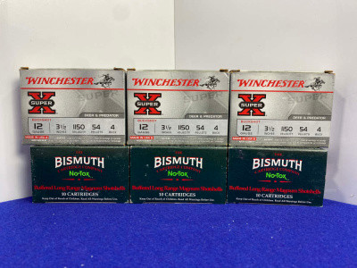 45Rds 12 Gauge Shotshells- Winchester & Bismuth *BISMUTH NO-TOX SHOTSHELLS*