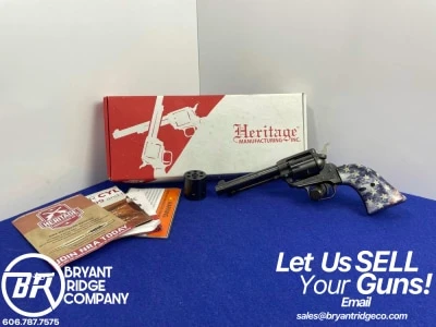 Heritage Rough Rider 5" Blued .22 LR/WMR*INTERCHANGEABLE CYLINDER REVOLVER*