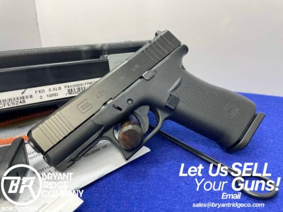 Glock 43X MOS 9mm Black 3.41" *ULTRA RELIABLE SLIMLINE OPTIC-READY HANDGUN*