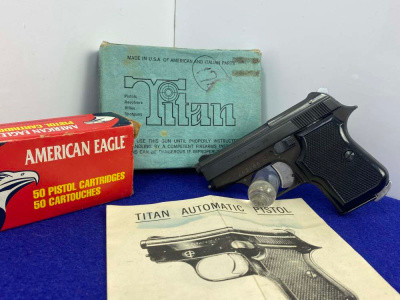 FIE Titan-25 .25 ACP Blue 2 1/2" *CONCEALABLE POCKET PISTOL*