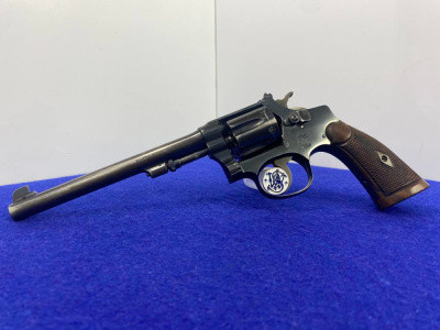 Smith Wesson .22/32 Hand Ejector .22 LR Blue 6" *VINTAGE RIMFIRE REVOLVER* 