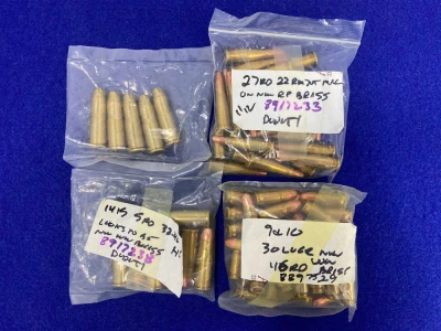 Mixed Ammunition- .22 Rem Jet, .30 Luger, + More *MIXED CALIBER COLLECTION*