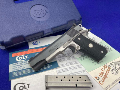 1992 Colt Combat Elite .38 Super Two-Tone 5" *SCARCE MK IV SERIES 80 MODEL*