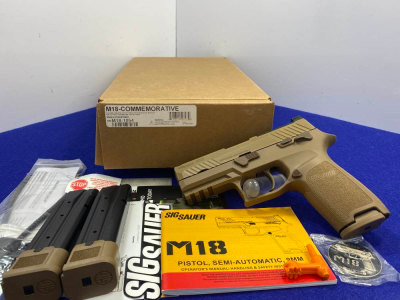 2021 Sig Sauer M18 9mm Coyote Tan 3.9" *COMMEMORATIVE EDITION* 1 of 5000