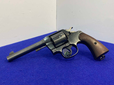 Colt U.S. Army Model 1917 .45 ACP Blued 5.5" *HISTORICAL MILITARY REVOLVER*