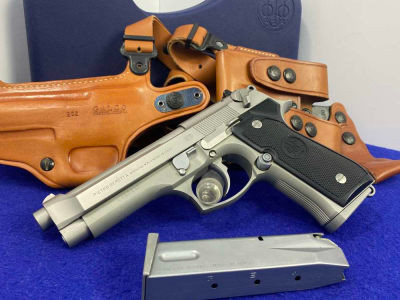1993 Beretta Model 92FS Inox 9mm 4.9" *RARE "GHOST' COLLECTOR VARIANT*