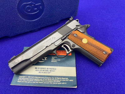 1984 Colt MK IV / Series 80 Gold Cup National Match .45ACP *FANTASTIC COLT*