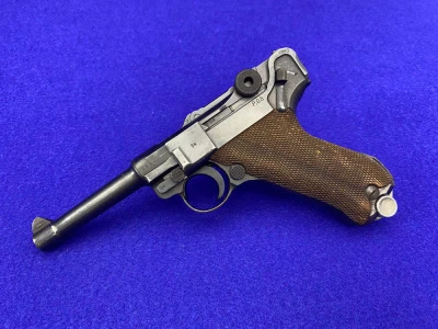 1942 Mauser-Werke P.08 Luger 9mm 4" Blued *HISTORIC WWII-ERA PISTOL*