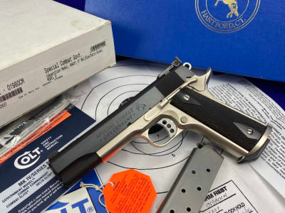 Colt Special Combat Government E-Nickel Two-Tone .45ACP *RARE CUSTOM SHOP*