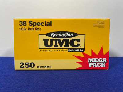 Remington UMC 38 Special 250Rds 130MC *MEGA PACK* 