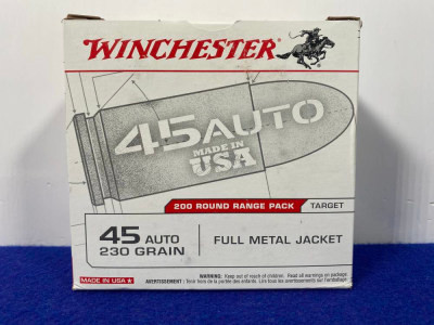 Winchester Target 45 AUTO 200Rd Range Pack *HIGH VOLUME SUPPLY*