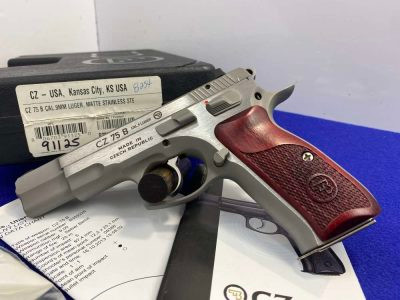 CZ 75 B 9mm Stainless 4.6" *DISCONTINUED MATTE STAINLESS MODEL*