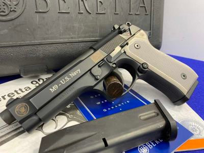 Beretta M9 Commercial Navy 9mm 4.9" Black *FANTASTIC NAVY COMMEMORATIVE*