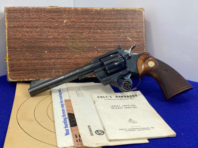 Colt Officers Model Match .38 Spl Blue 6" *HEAVY MATCH STEEL TARGET BARREL*