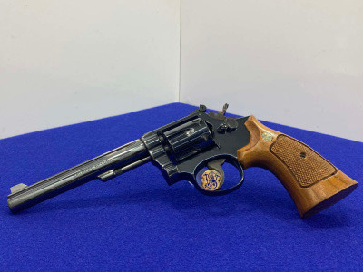 1948 Smith Wesson Pre-Model 17 .22 LR Blued 6" *5-SCREW K-22 MASTERPIECE*
