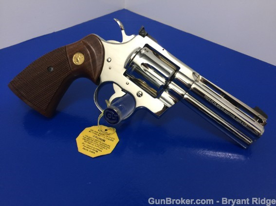 1979 Colt Python 4" Nickel RARE COLT CUSTOM SHOP MODEL - Bryant Ridge
