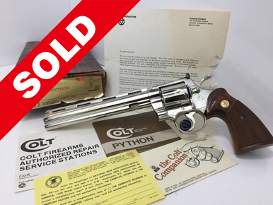 Colt Python 8in Nickel - Bryant Ridge