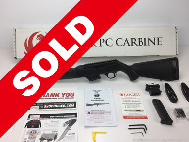 Ruger 9mm PC Carbine Black model 19100 *HIGHLY CUSTOMIZABLE RIFLE ...