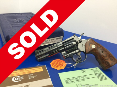 Colt Python Elite RARE 4" Royal Blue Model *COLT CUSTOM SHOP* Rare 1st ...