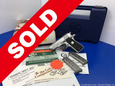 1993 Colt MKIV Series 80 Mustang Plus II Stainless .380acp SUPER