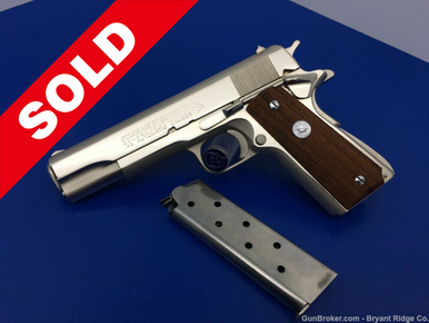 1979 Colt Government Series 70 .45 ACP *ABSOLUTELY GORGEOUS NICKEL