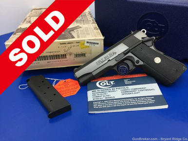 1993 Colt Combat Commander MKIV '80 Blue 45 ACP *INCREDIBLE