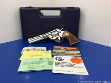 *SOLD* 1991 Colt Python .357 Mag 6" *BREATHTAKING BRIGHT STAINLESS ...
