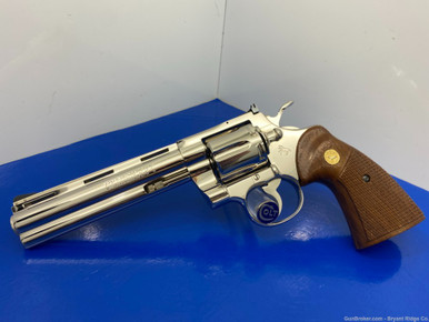 *SOLD* 1978 Colt Python 357 Mag Nickel 6" *HIGHLY DESIRABLE NICKEL ...