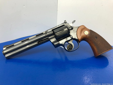 *SOLD* 1970 Colt Python .357 Mag Blue 6" *GERMAN IMPORT STAMPED MODEL ...
