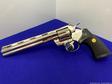 *SOLD* 1980 Colt Python Target .38 SPL Nickel 8"*ULTRA RARE ONE OF 251 ...