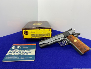 SOLD* 1984 Colt MKIV Gold Cup National Match Series 80 .45 ACP