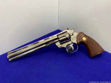 *SOLD* 1980 Colt Python .38 Spl Nickel 8