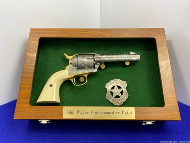 SOLD* Franklin Mint JOHN WAYNE Single Action Army *NON-FIRING 1871
