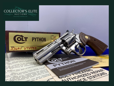 *SOLD* 1979 Colt Python DESIRABLE Nickel 4" -LEGENDARY SNAKE SERIES ...