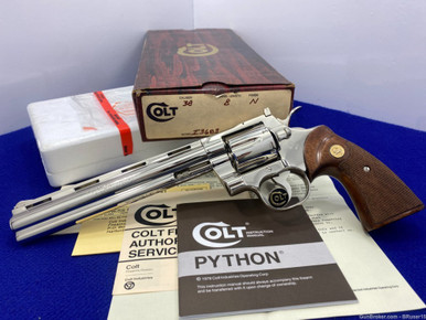 *SOLD* 1980 Colt Python Target .38 Spl *RARE NICKEL TARGET MODEL* -1 of ...