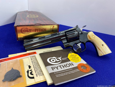 *SOLD* Vintage 1979 Colt Python .357 Mag Blue 6" *CLASSIC SNAKE SERIES ...