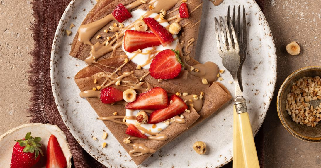 Crepes al Cacao e Crema di Nocciole