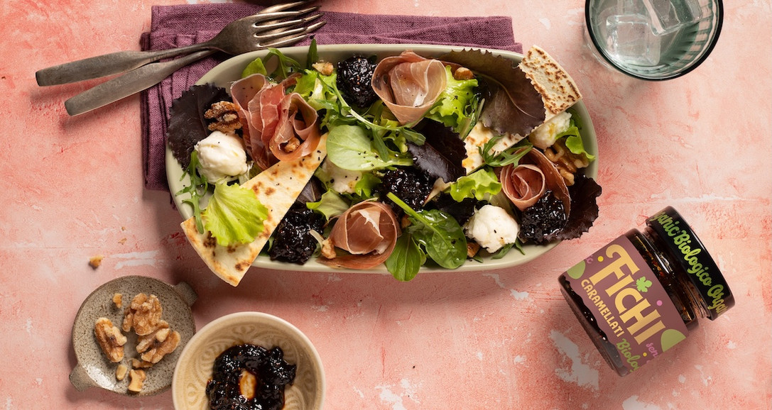 Insalata Romagnola  con Fichi caramellati