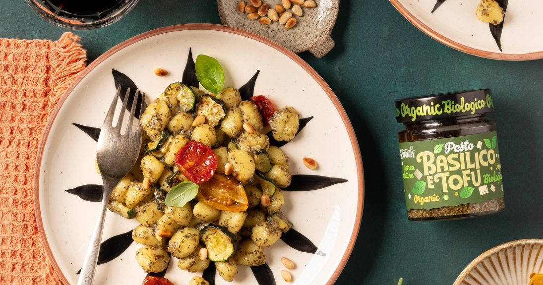 Gnoccchetti al Pesto di Basilico e Tofu