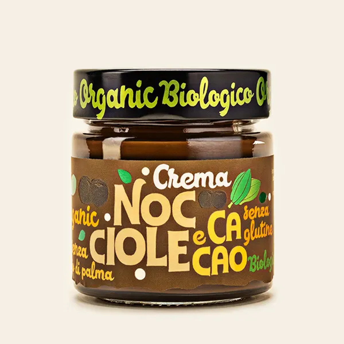 Crema di nocciole e cacao biologica