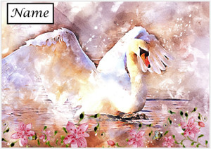 Swan among the Lilies - Personalised Swan among the Lilies - Personalised