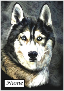 Dark Husky - Personalised Dark Husky - Personalised