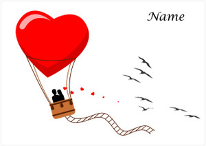 Balloon Heart Couple - Personalised Balloon Heart Couple - Personalised