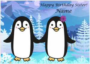 Penguin Sister - Personalised