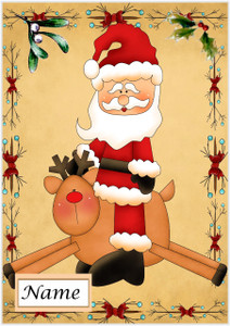 Santa Reindeer Riding - Personalised Santa Reindeer Riding - Personalised