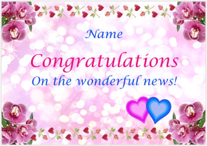Congratulations on the News - Personalised Congratulations on the News - Personalised