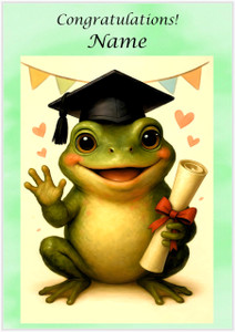 Congratulations Frog - Personalised Congratulations Frog - Personalised
