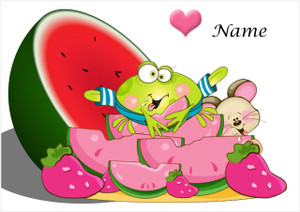Watermelon Frog - Personalised